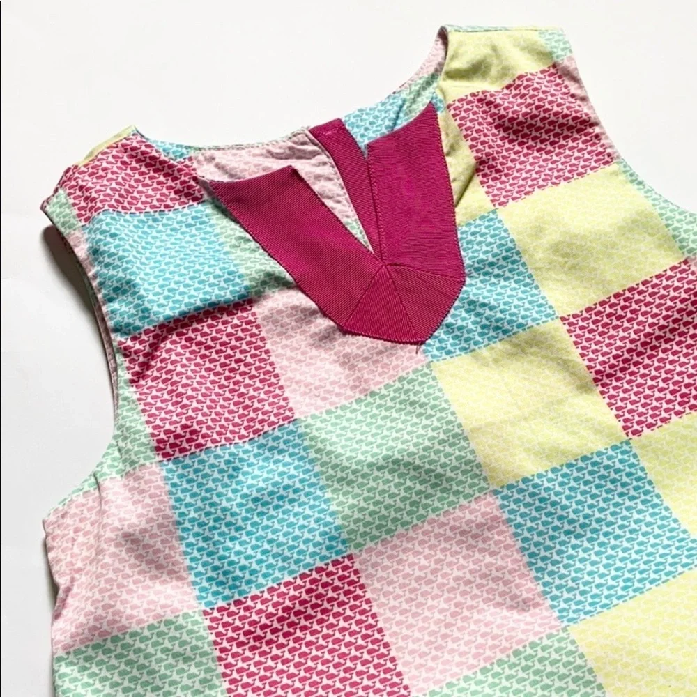 Vineyard Vines Patchwork Shift Dress Girls Size 8